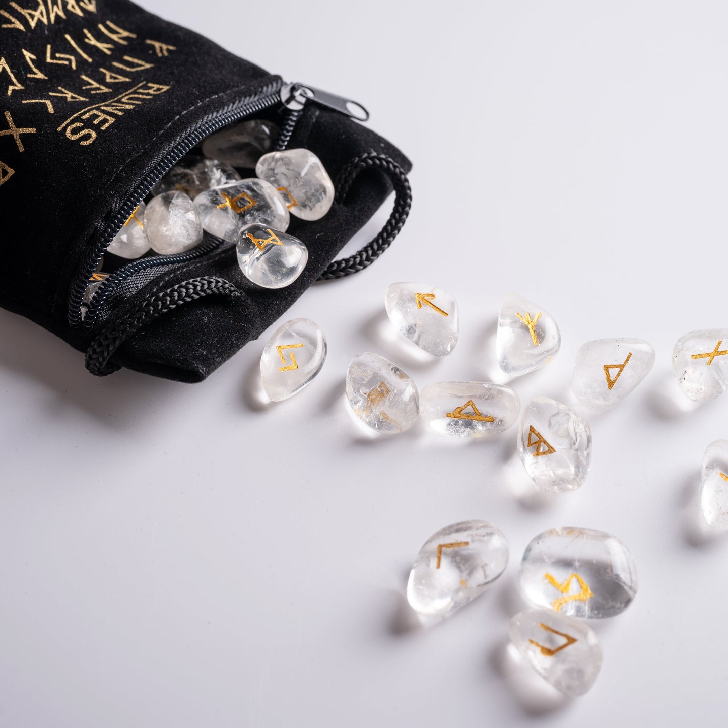Best crystal for runes held in hand for spiritual healing and guidance.