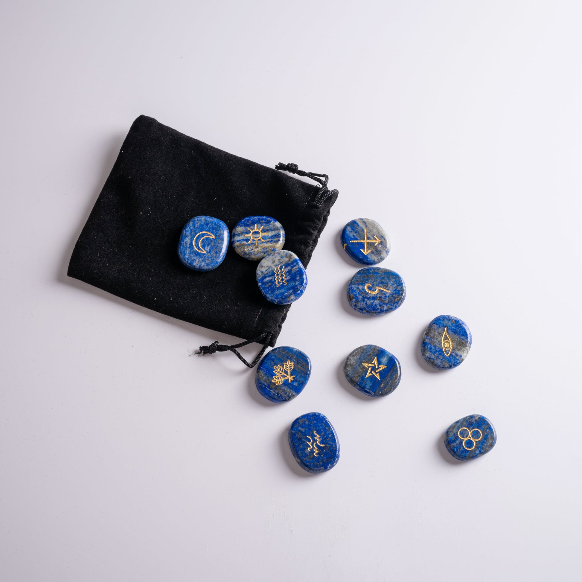 Rune with runes held in hand, channeling divine energy for success.