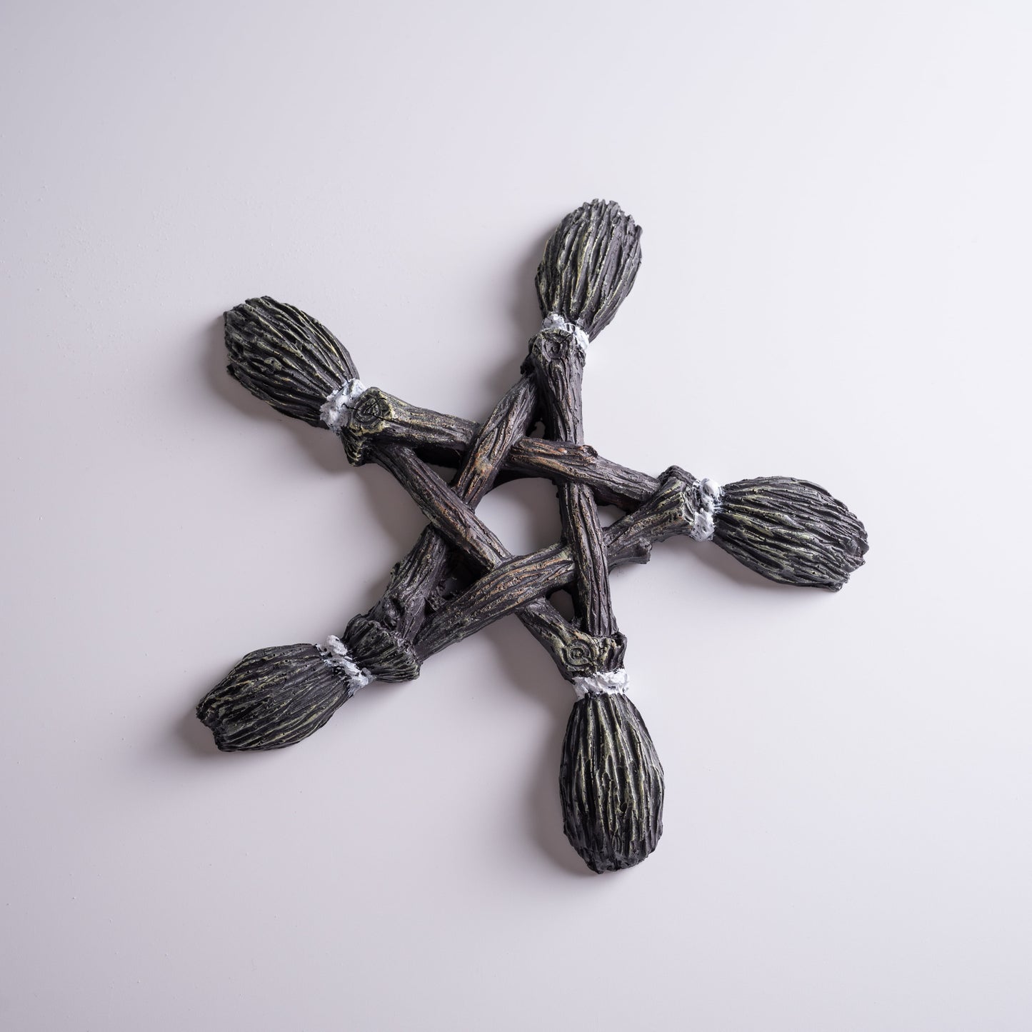 Witch decoration placed on altar for magical rituals and spiritual practice.